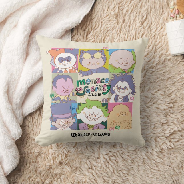 Coussin Graphisme du Club Menace pour la Société des Super (Couverture)