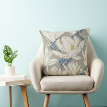 graphisme Magnolia en motif gris