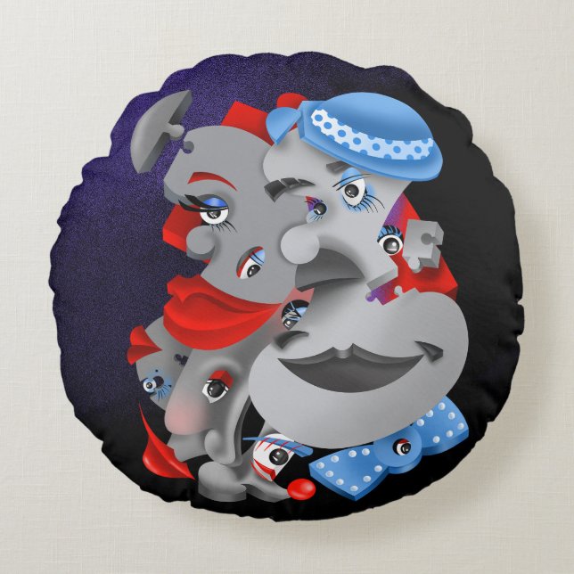 Coussin Gras & Artistique (Devant)