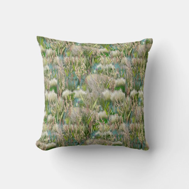 Coussin Grasses indigènes respectueuses de l'environnement (Recto)