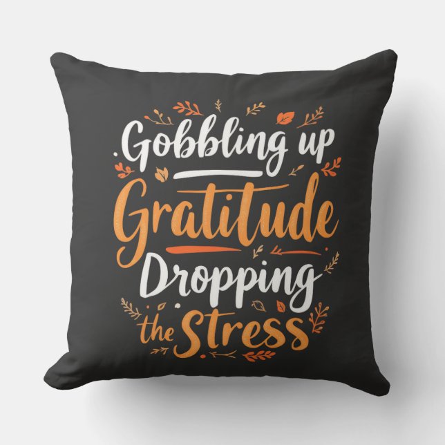 Coussin Gratitude & Soulagement du stress (Recto)