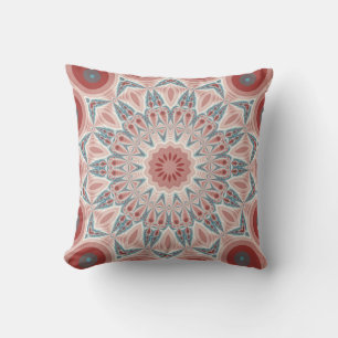 Coussin Grattez moderne Kaleidoscope Mandala art fractal