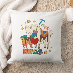 Coussin Gratuit Maman Hugs - Rainbow Sheep LGBTQ Pride Hug