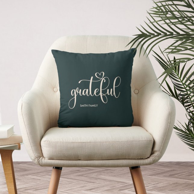 Coussin Gratuit Personnalisé Deep Green Automne (Créateur téléchargé)