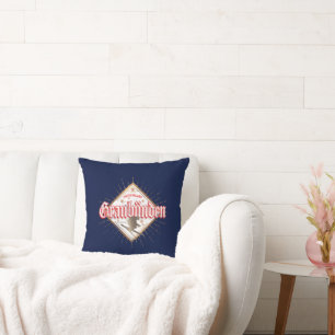 Coussin Graubünden Suisse skieur rétro vintage