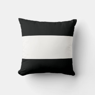 Coussin Gravé (noir et blanc) Horizontal) personnalisabl
