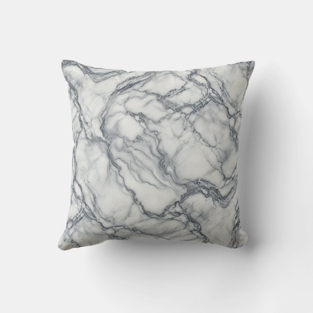 Coussin Gray & Marbre blanc Chic Look Glamor (Verso)