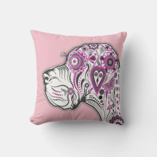 Coussin Great Dane Sugar Skull pour l'extérieur