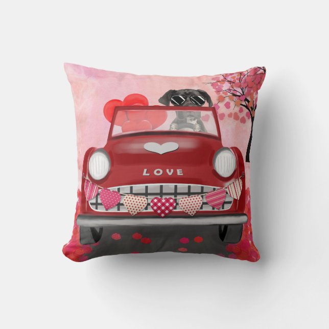 Coussin Great Dane Valentine's Day Delight (Recto)