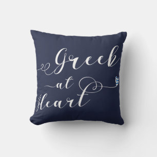 Coussin Grec Au Coeur Lance Cushion, Grèce