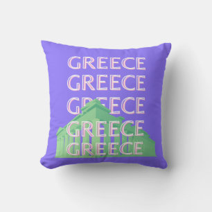 Coussin Grèce, Athènes Travel Art