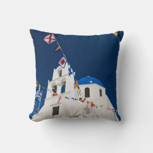 Coussin Grèce et île grecque de Santorin ville d'Oia 4