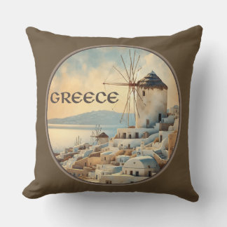 Coussin Grèce Windmills de Mykonos
