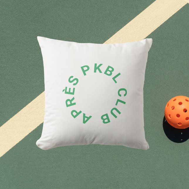 Coussin Green Après PKBL Club Pickleball en plein air (Créateur téléchargé)
