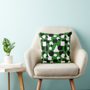 Coussin Green Bauhaus Collage