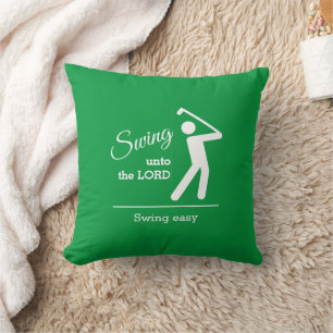 Coussin Green Christian Golf élégant