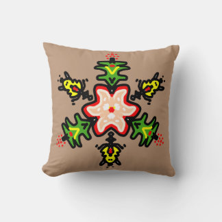 Coussin Green Floral Mandala