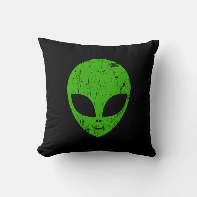 Coussin green hefo science fiction extraterresrestresrestr (Recto)