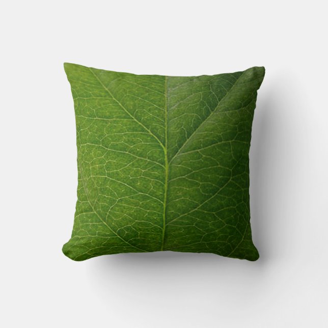 Coussin Green leaf (Recto)
