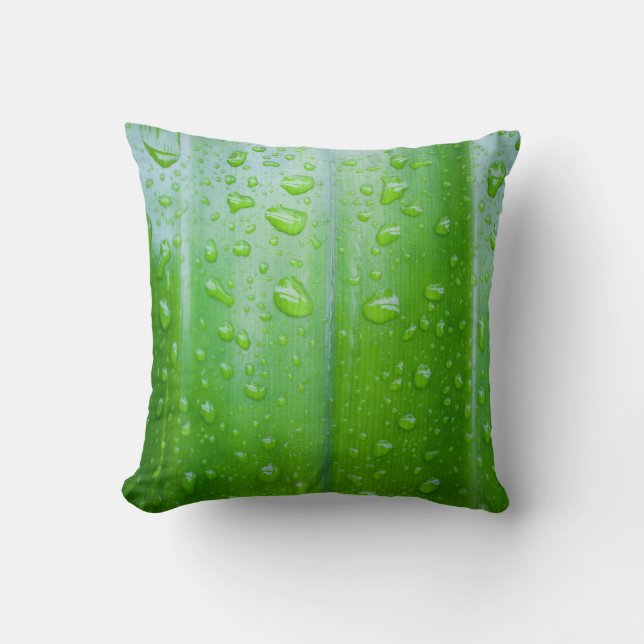Coussin Green leaves background (Recto)