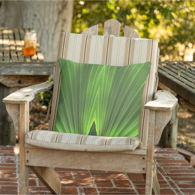 Coussin Green Palm Frond (Chaise)