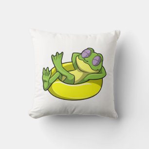 Coussin Grenouille à la natation avec anneau de natation
