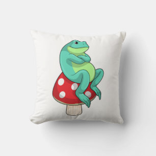 Coussin Grenouille au champignon