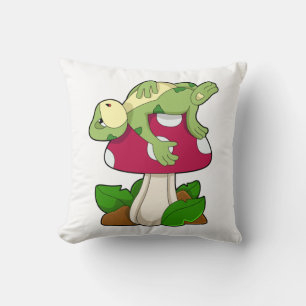 Coussin Grenouille au coucher du champignon