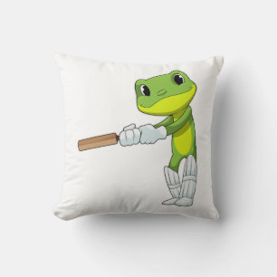 Coussin Grenouille au cricket avec chauve-souris de cricke