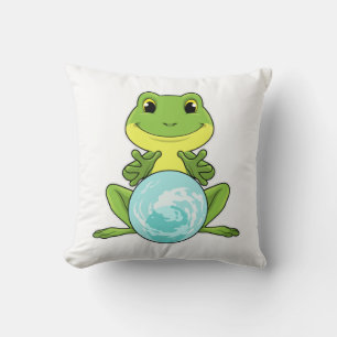 Coussin Grenouille avec boule de cristal