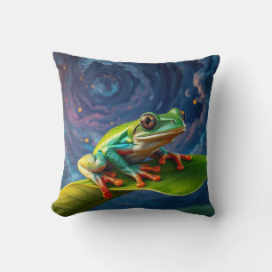 Coussin Grenouille d'arbre nuit magique