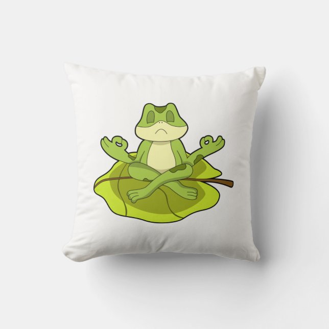 Coussin Grenouille en Méditerranée (Recto)