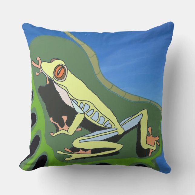 Coussin Grenouille Escalade (Recto)