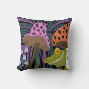 Coussin Grenouille Et Champignons Des Arbres Whims