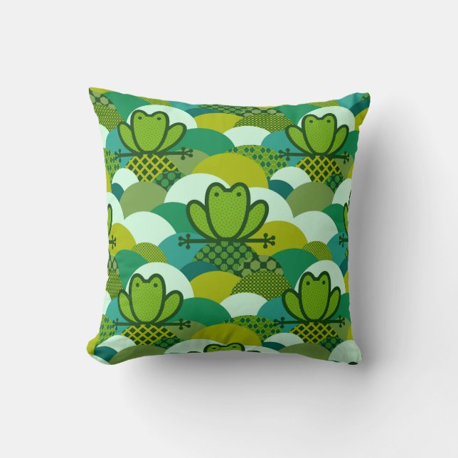 Coussin Grenouille mousseuse (Recto)