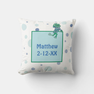 Coussin Grenouille portant des jeans