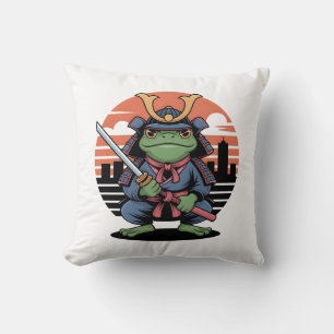 Coussin Grenouille samouraï
