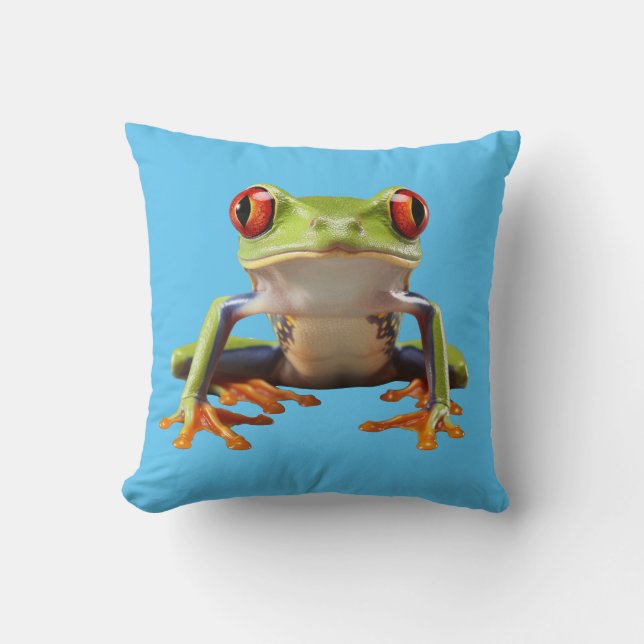 Coussin Grenouille verte (Recto)