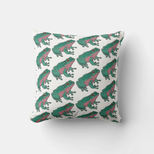 Coussin Grenouille verte mignonne