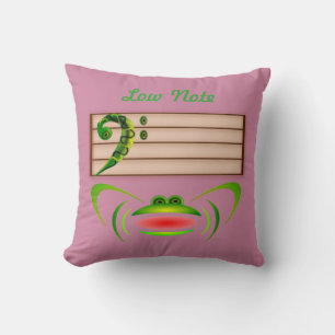 Coussin Grenouille verte Note basse