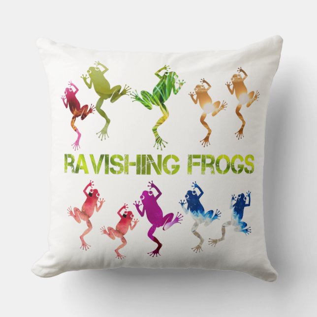 Coussin grenouilles ravissantes (Recto)