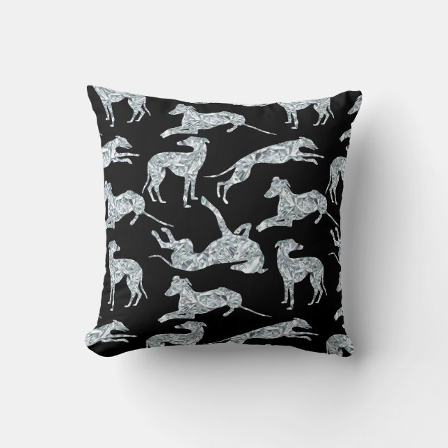 Coussin Greyt Diamond Greyhounds (Recto)