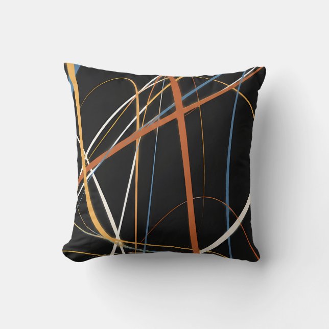 Coussin Gribouillages expressifs (Recto)