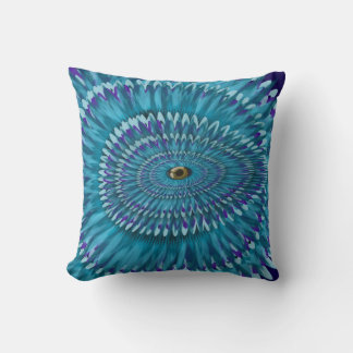 Coussin Gribouillis jurassique ŒIL JE VOUS VOIS 