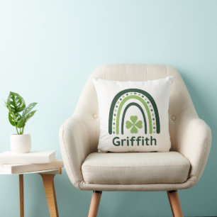 Coussin Griffith Trèfle Bohème Arc-en-ciel