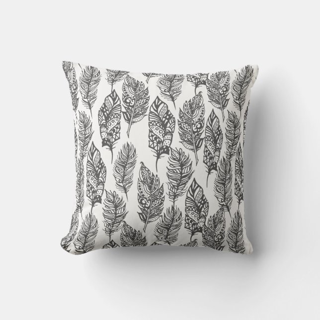 Coussin Griffonnage doux de plumes (Recto)