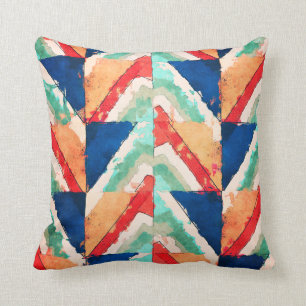 Coussin Grille Abstraite des couleurs