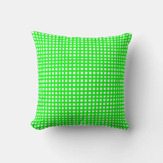 Coussin Grille carré verte