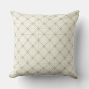 Coussin Grille Harmonie Beige