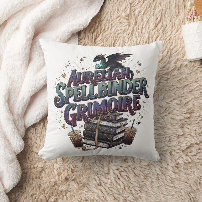Coussin Grimoire de l'enchanteur aurélien (Couverture)